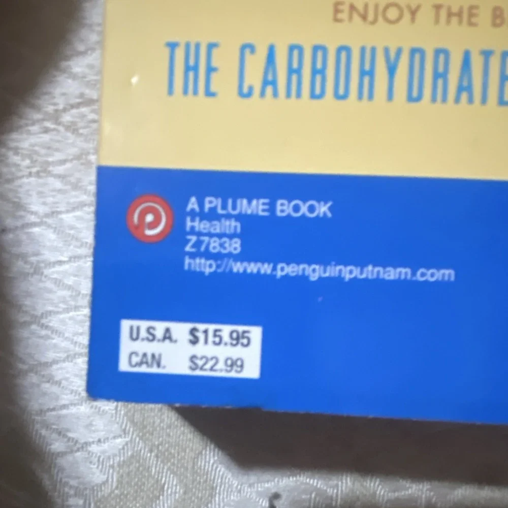 Carbohydrate Addict's Lifespan Program by Heller, Trade Paperback, Plume 1998